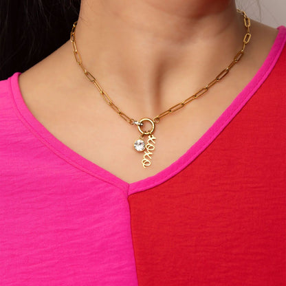 18K Gold PVD Stainless Steel XOXO Charm