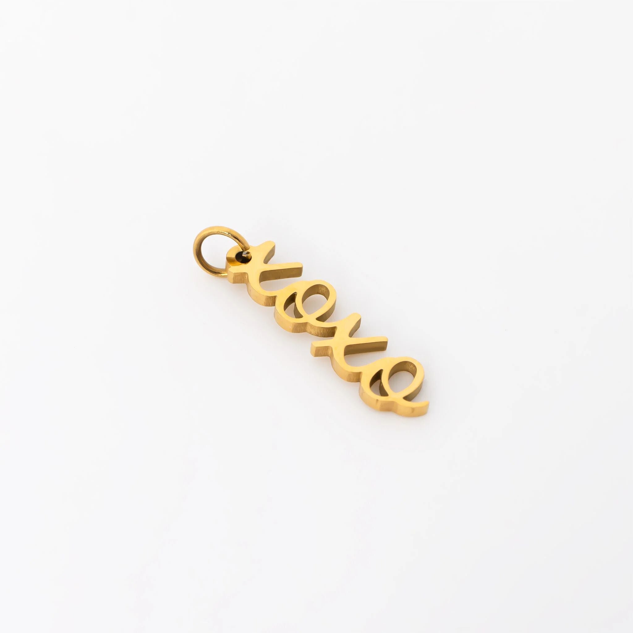18K Gold PVD Stainless Steel XOXO Charm
