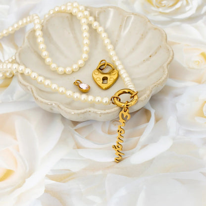 18K Gold PVD Stainless Steel Enough Charm