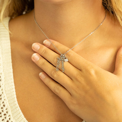 18K Gold PVD Stainless Steel Enough Charm