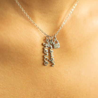 18K Gold PVD Stainless Steel Enough Charm