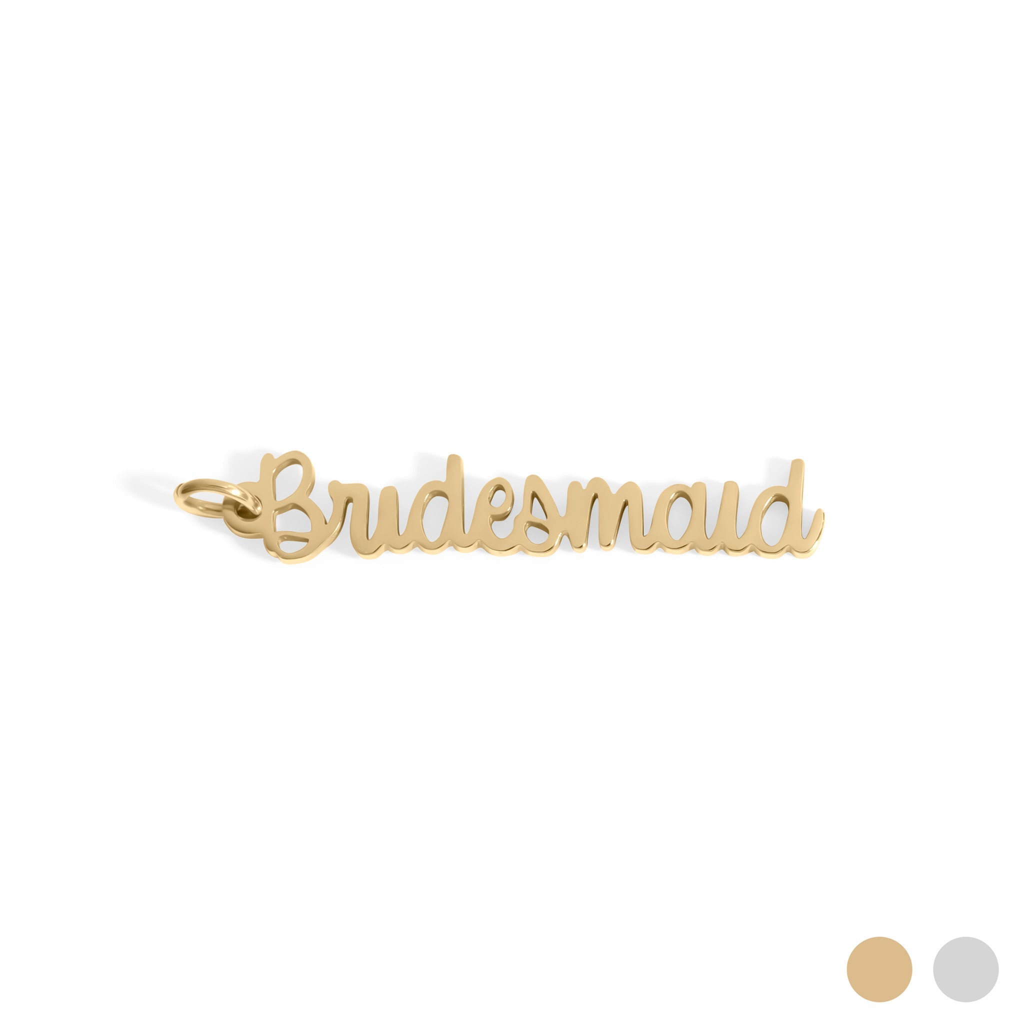 18K Gold PVD Stainless Steel Bridesmaid Charm