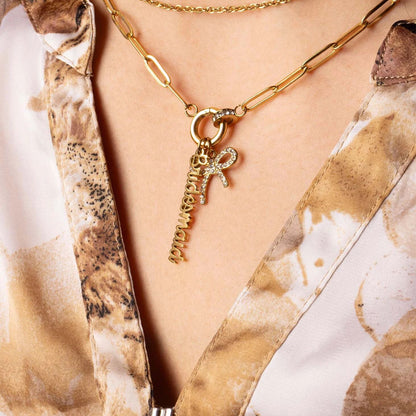 18K Gold PVD Stainless Steel Bridesmaid Charm