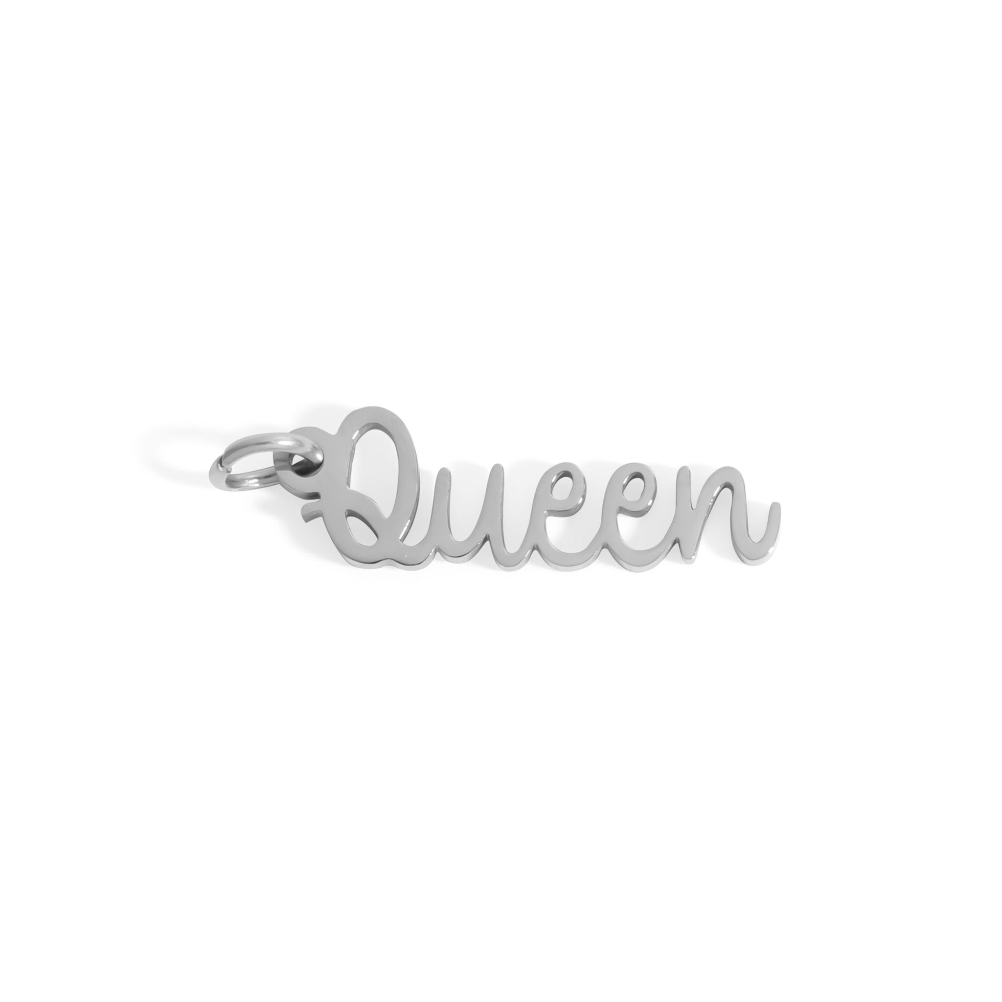 18K Gold PVD Stainless Steel Queen Charm
