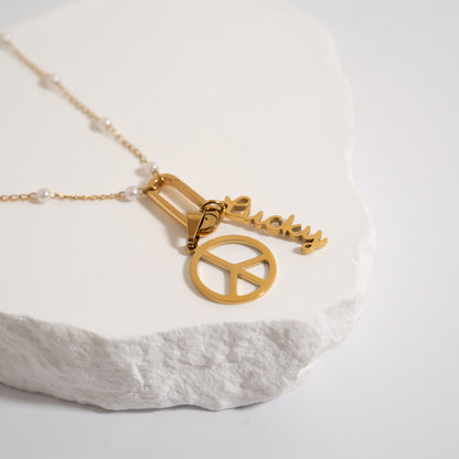 18K Gold PVD Stainless Steel Charm Clasp