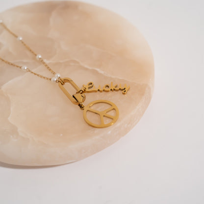 18K Gold PVD Stainless Steel Lucky Charm
