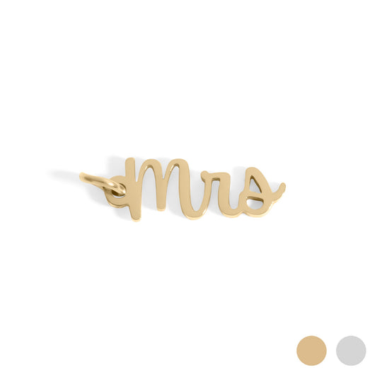 18K Gold PVD Stainless Steel Mrs Charm