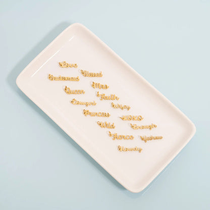 18K Gold PVD Stainless Steel XOXO Charm