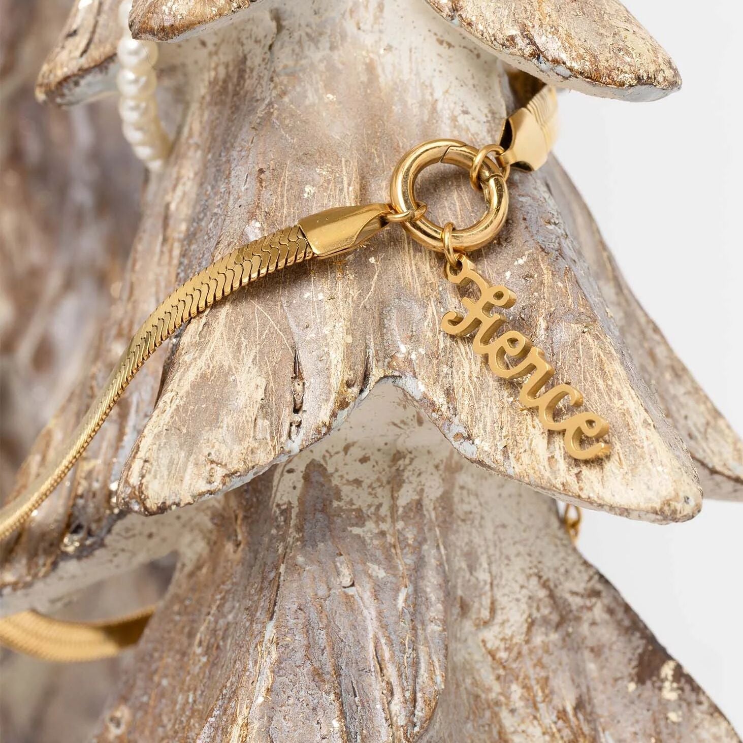 18K Gold Stainless Steel Fierce Charm