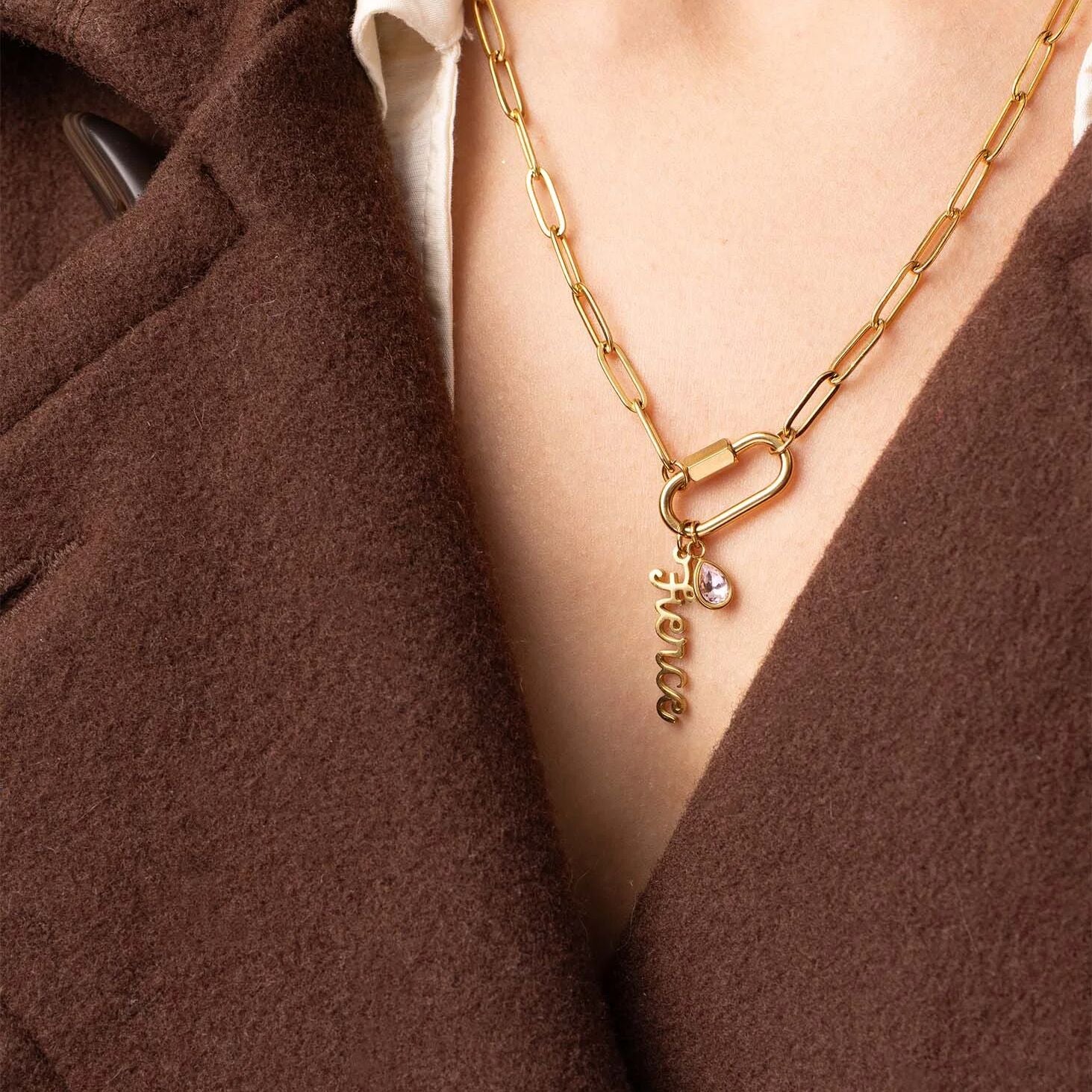 18K Gold Stainless Steel Fierce Charm