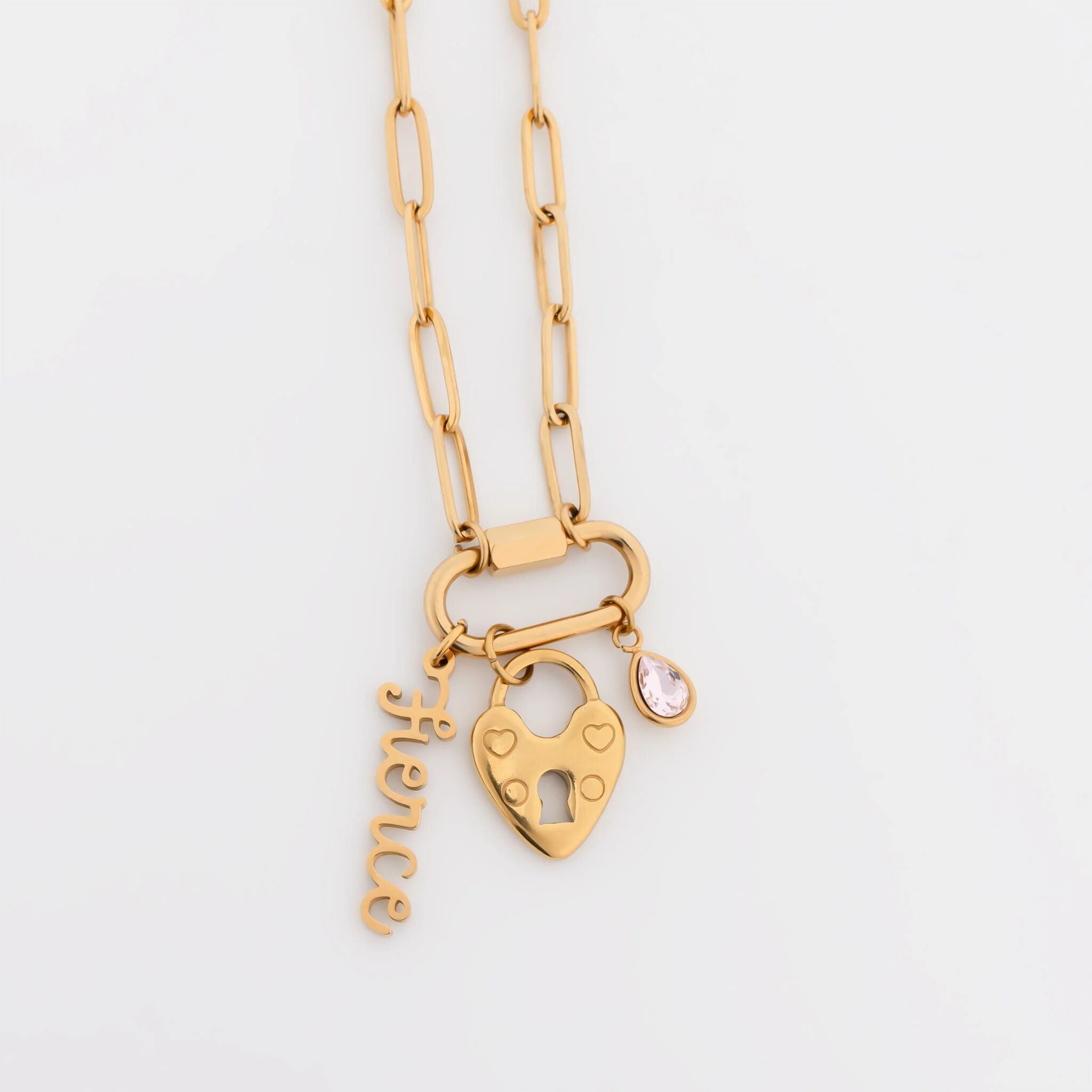18K Gold Stainless Steel Fierce Charm