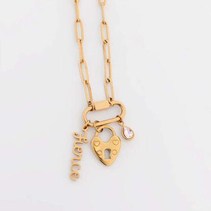18K Gold Stainless Steel Fierce Charm