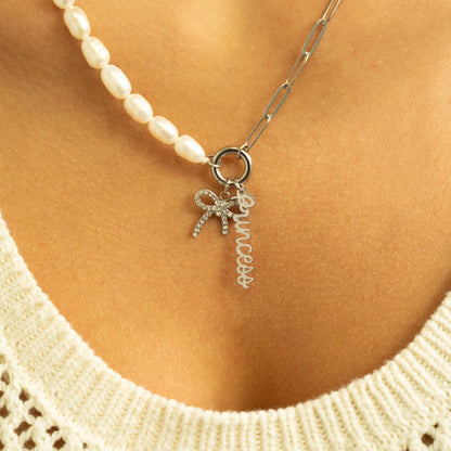 18K Gold Stainless Steel Princess Charm