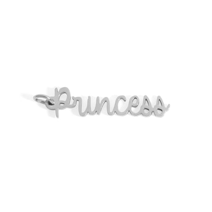 18K Gold Stainless Steel Princess Charm