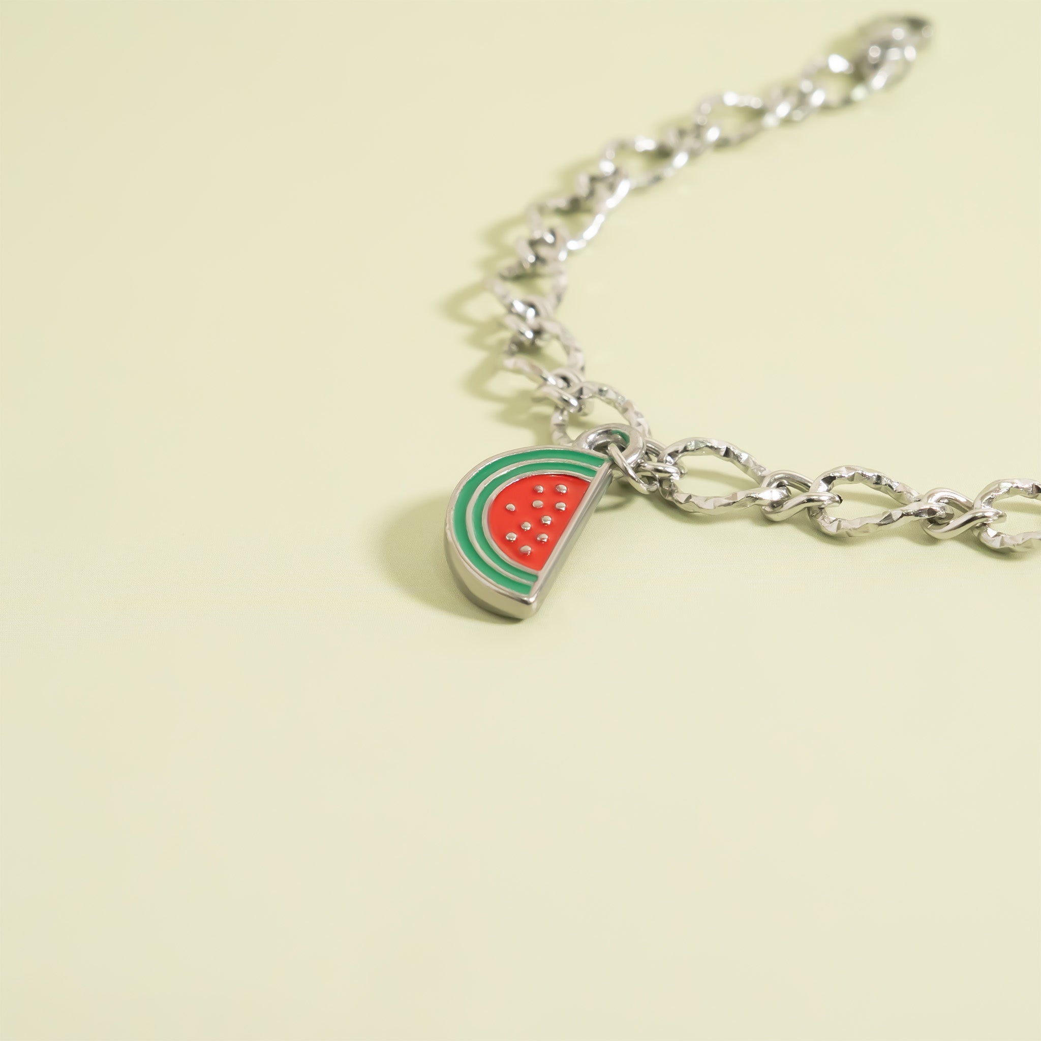 18K Gold Stainless Steel Watermelon Charm