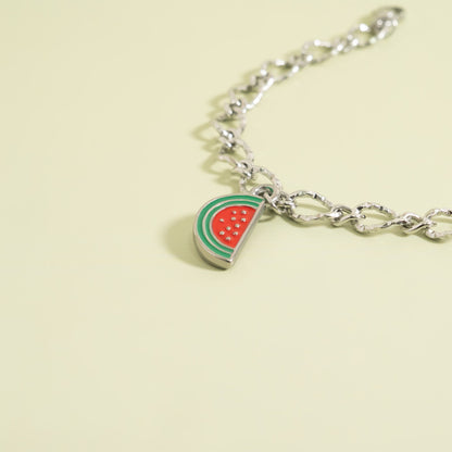 18K Gold Stainless Steel Watermelon Charm
