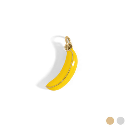 18K Gold Stainless Steel Banana Charm