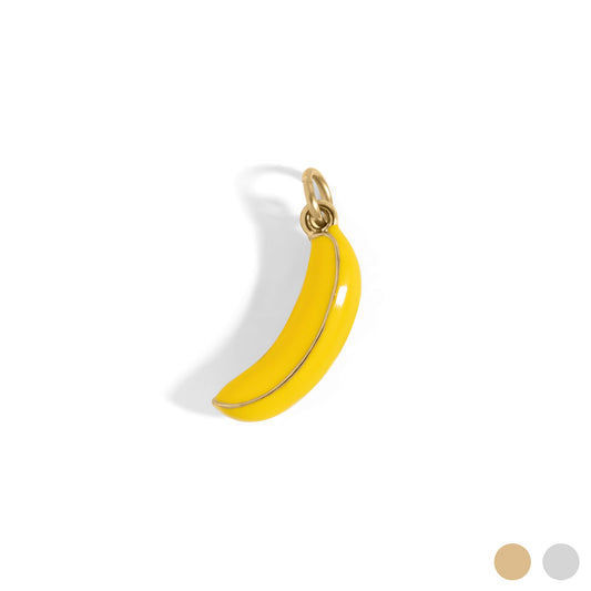 18K Gold Stainless Steel Banana Charm
