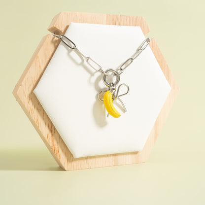 18K Gold Stainless Steel Banana Charm