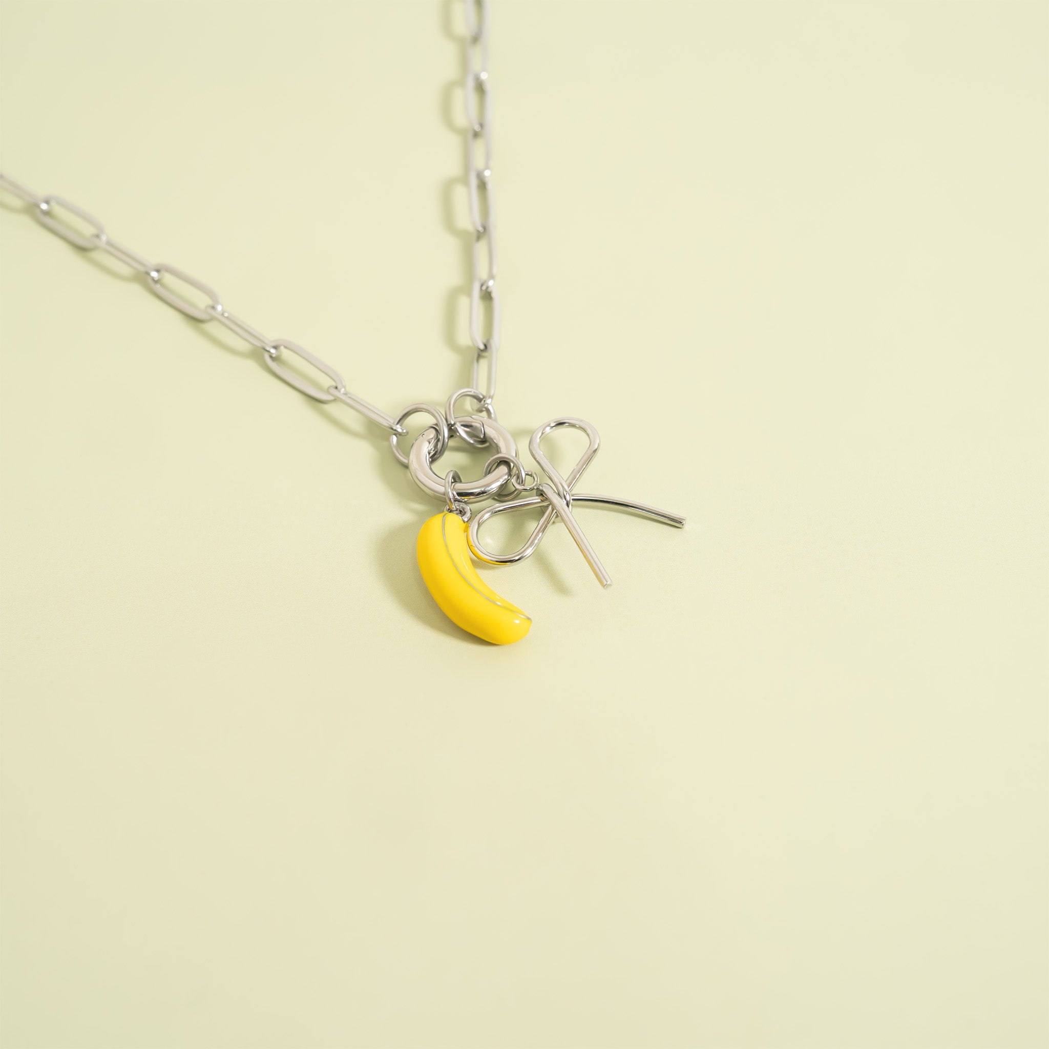 18K Gold Stainless Steel Banana Charm