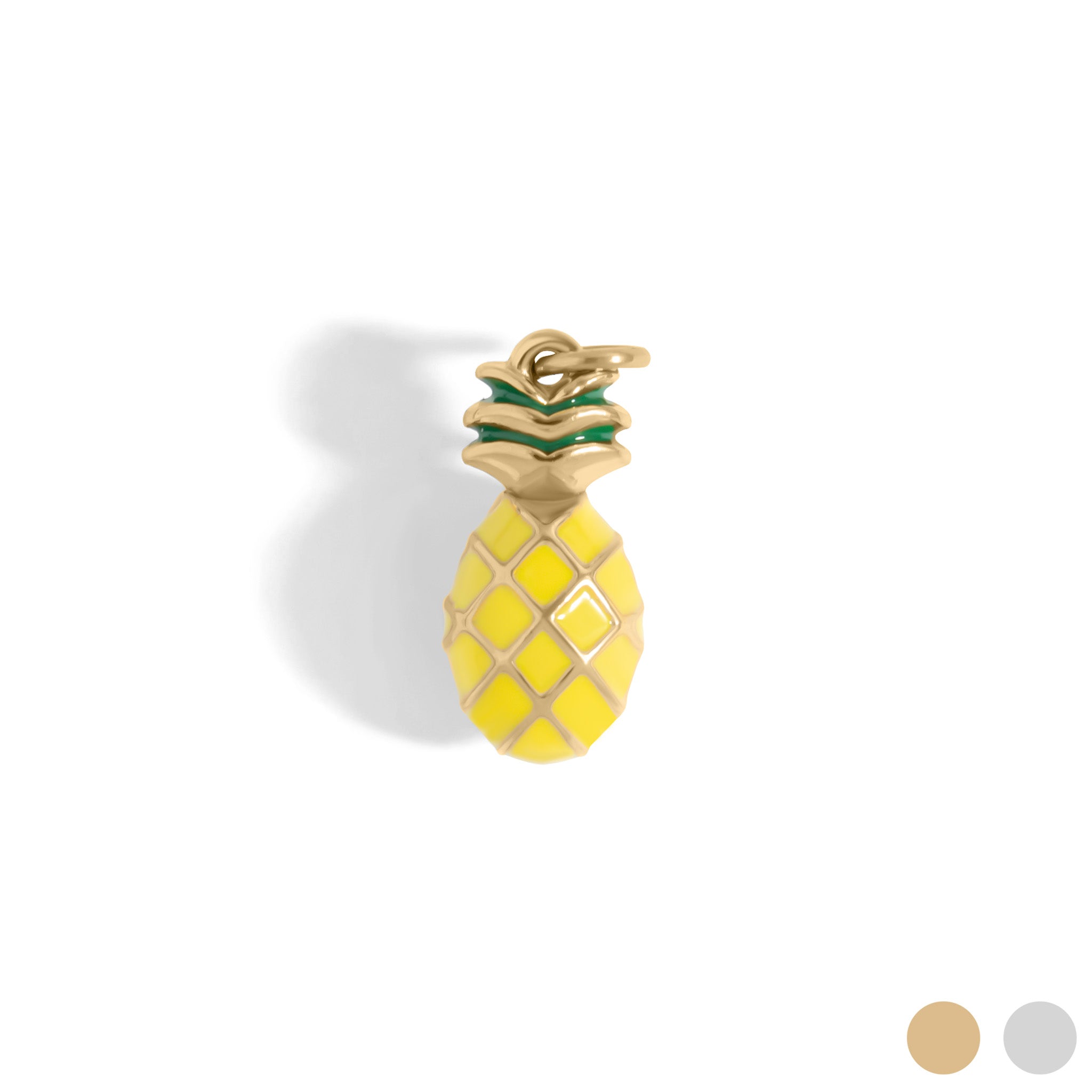 18K Gold Stainless Steel Pineapple Charm