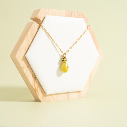 18K Gold Stainless Steel Pineapple Charm