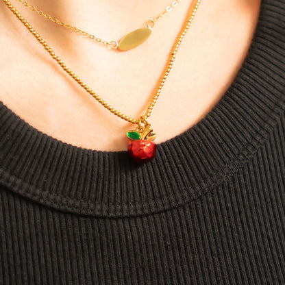 18K Gold Stainless Steel Apple Charm