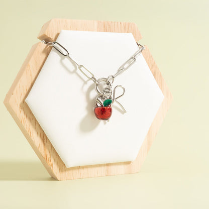 18K Gold Stainless Steel Apple Charm