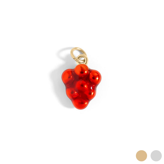 18K Gold Stainless Steel Raspberry Charm