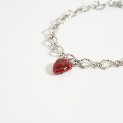 18K Gold Stainless Steel Raspberry Charm