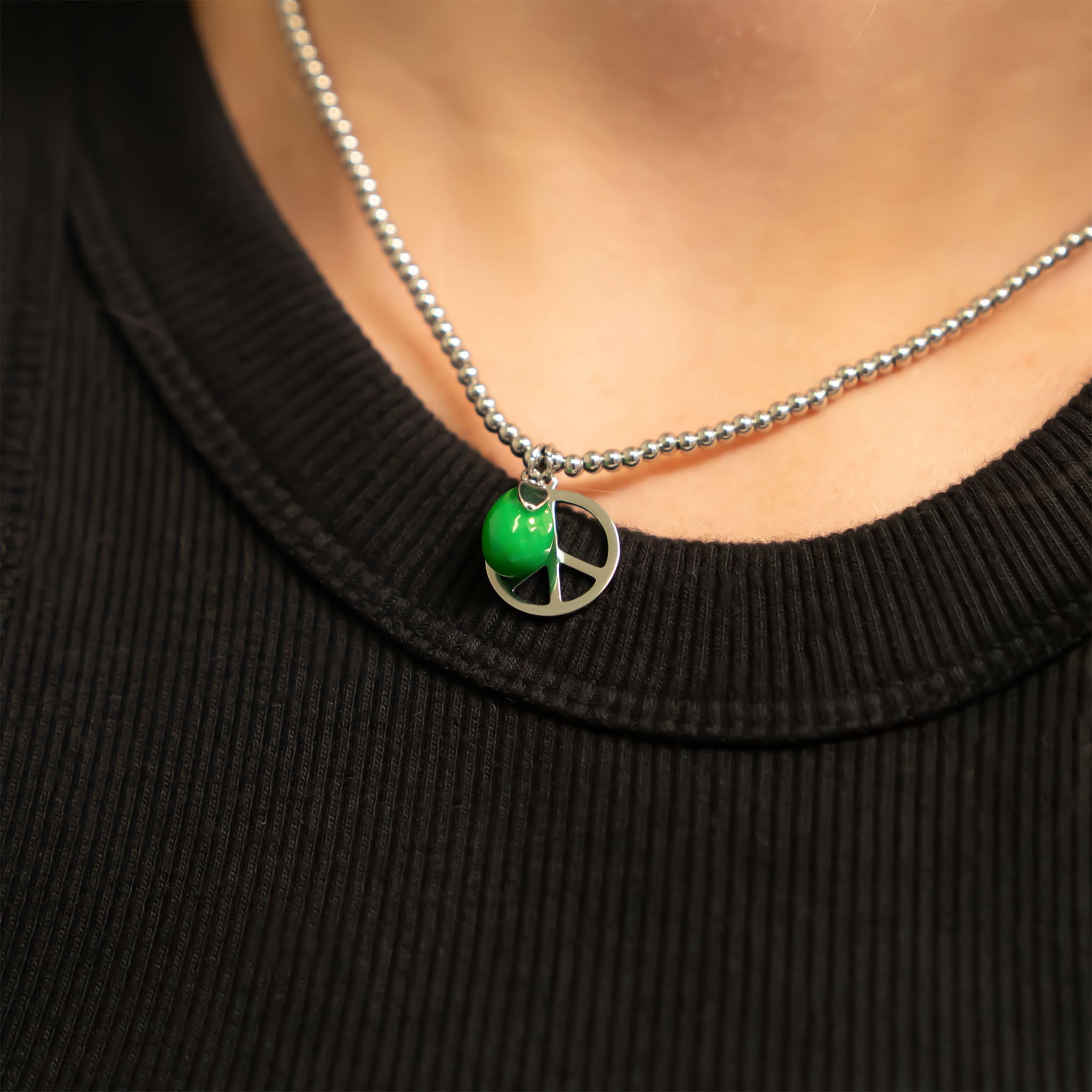 18K Gold Stainless Steel Lime Charm