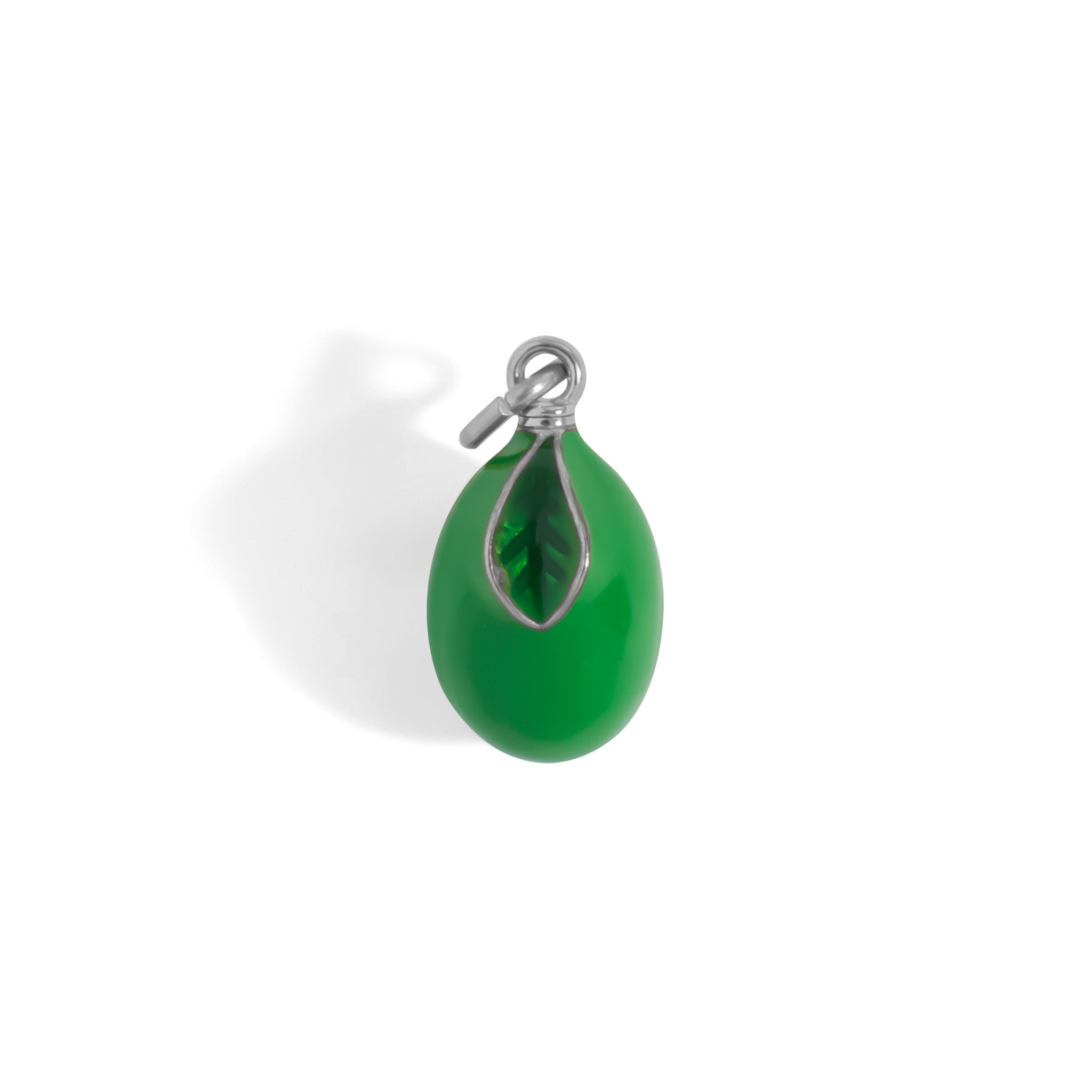 18K Gold Stainless Steel Lime Charm
