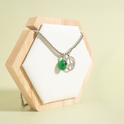 18K Gold Stainless Steel Lime Charm