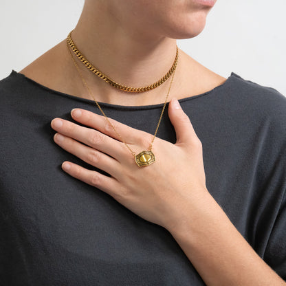 18K Gold PVD Stainless Steel Belt Buckle Charm