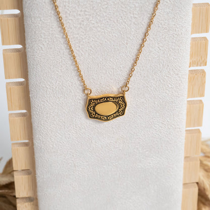 18K Gold PVD Stainless Steel Belt Buckle Charm