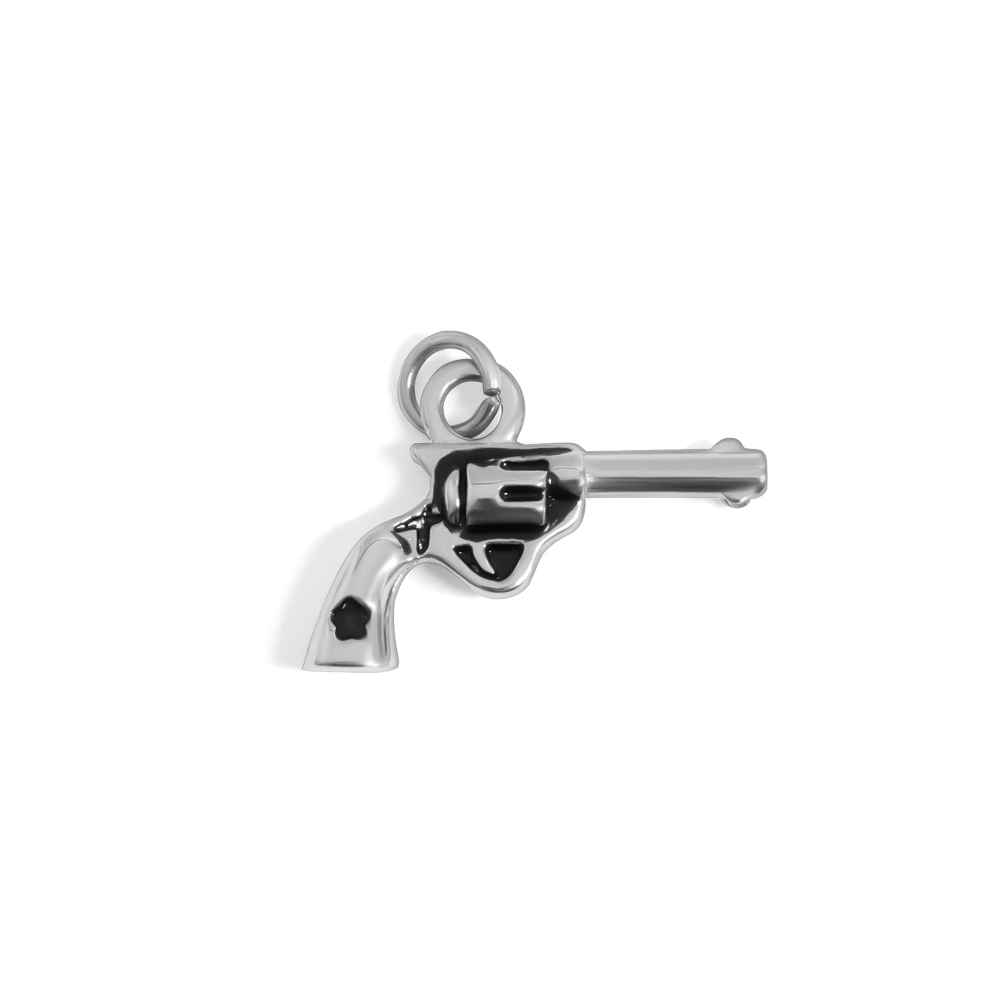 18K Gold PVD Stainless Steel Western Gun Charm