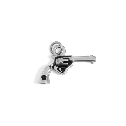 18K Gold PVD Stainless Steel Western Gun Charm