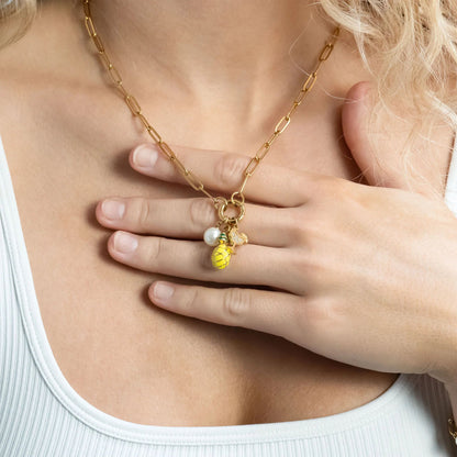 18K Gold PVD Stainless Steel Margarita Charm