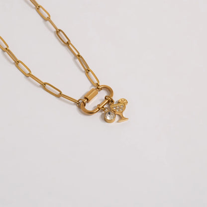 18K Gold PVD Stainless Steel Margarita Charm
