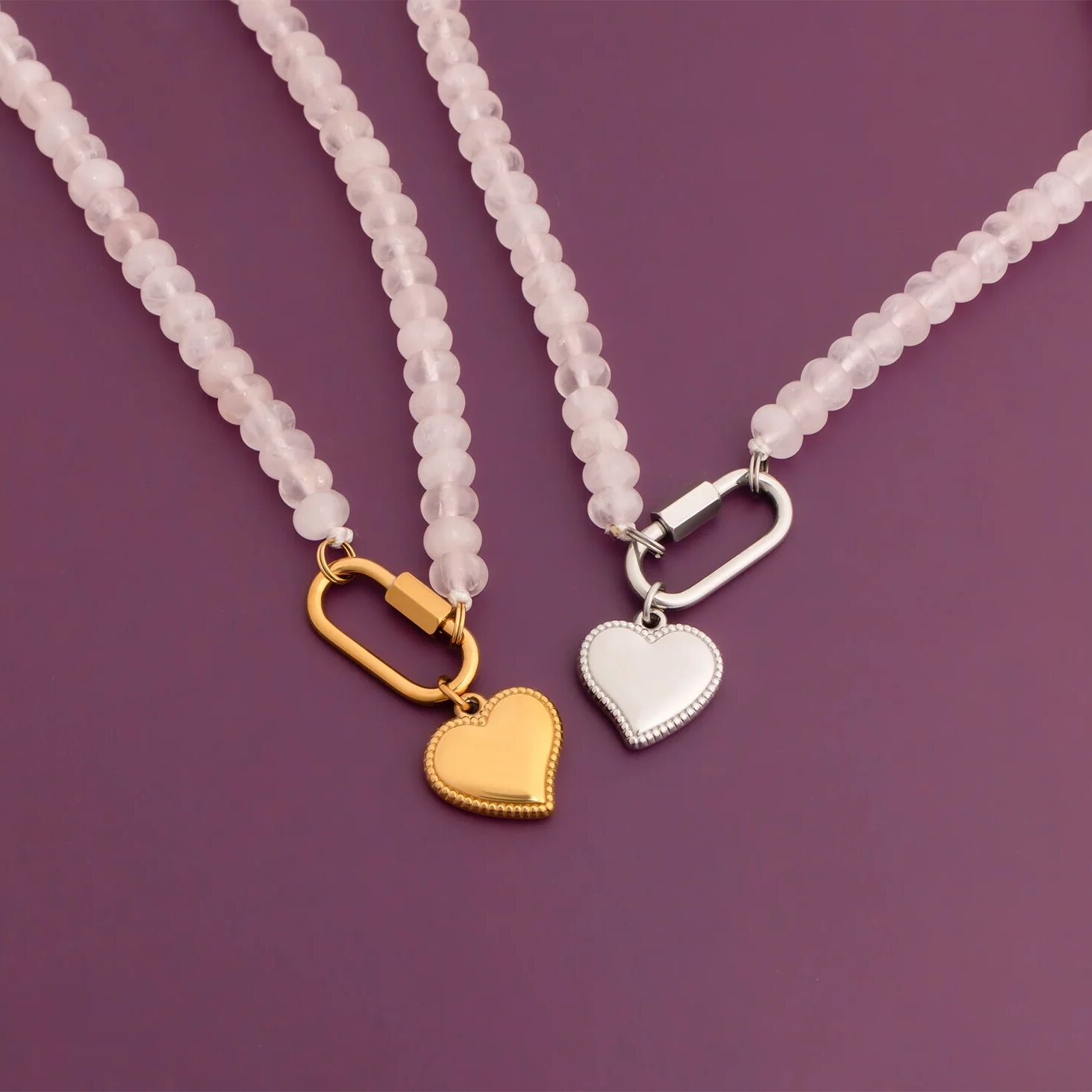 18K Gold PVD Stainless Steel Heart Charm