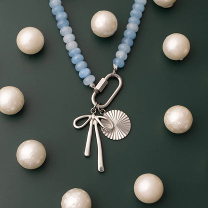 18K Gold PVD Stainless Steel Round Sunburst Charm