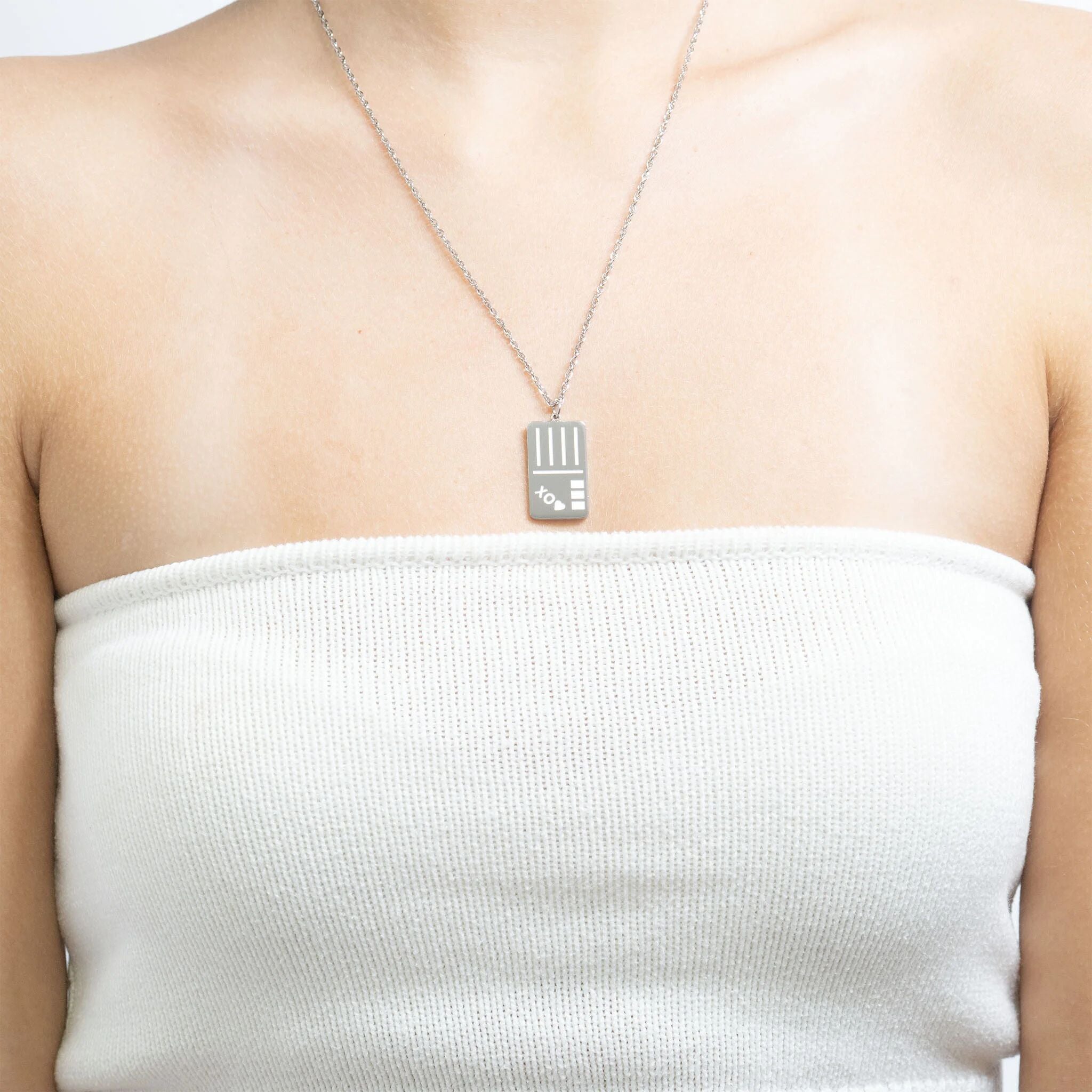 18K Gold PVD Stainless Steel Postcard Charm