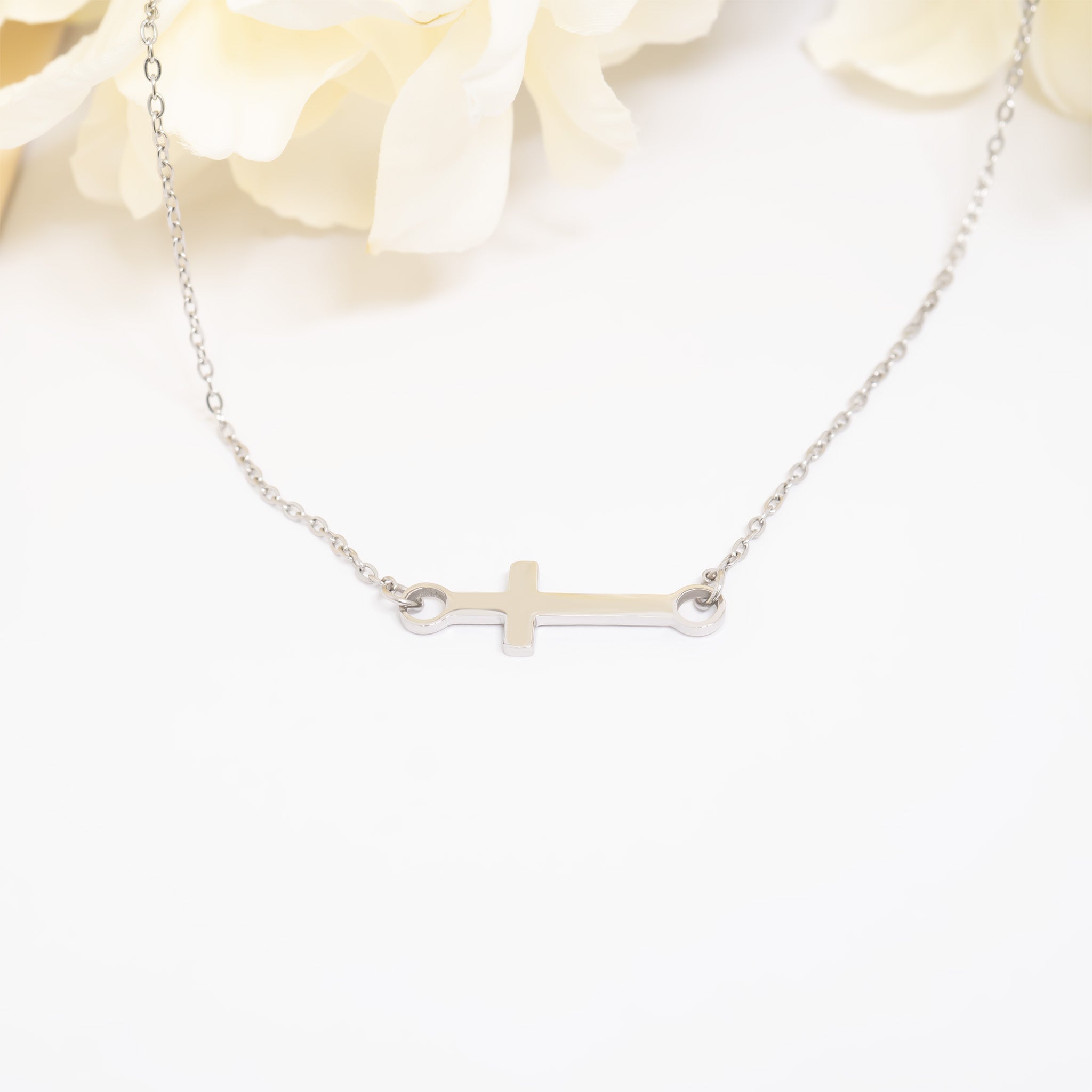 18K Gold PVD Stainless Steel Cross Connector Charm