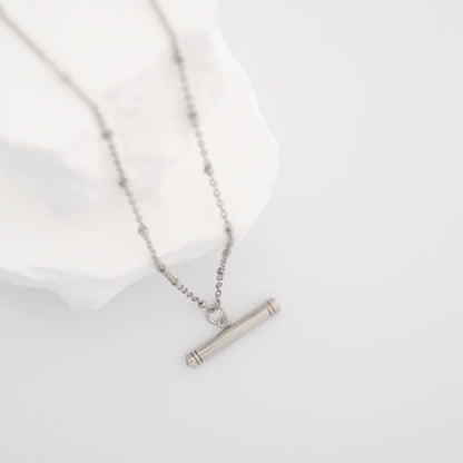 18K Gold PVD Stainless Steel Engravable Tbar Charm