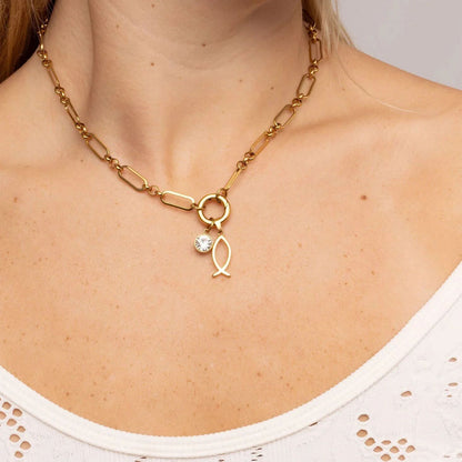18K Gold PVD Stainless Steel Coastal Cowboy Charm Set