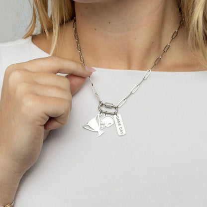 18K Gold PVD Stainless Steel Trophy Charm