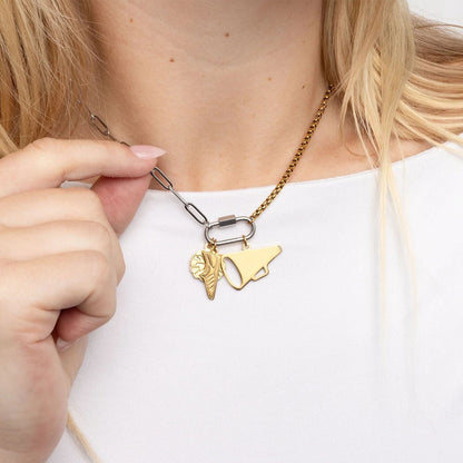18K Gold PVD Stainless Steel Pom Pom Charm