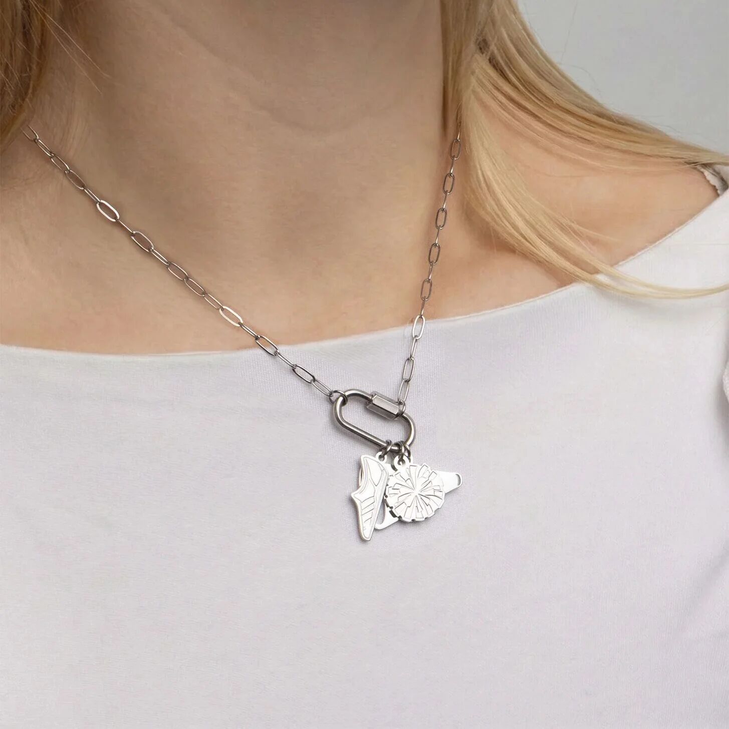 18K Gold PVD Stainless Steel Game Day Charm Set