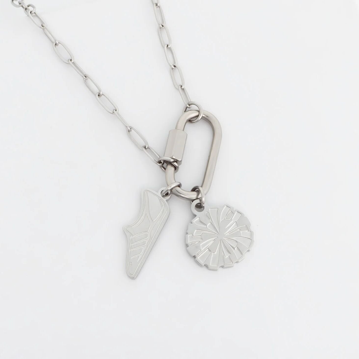 18K Gold PVD Stainless Steel Track Shoe Charm