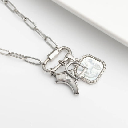 18K Gold PVD Stainless Steel Equestrian Boot Charm